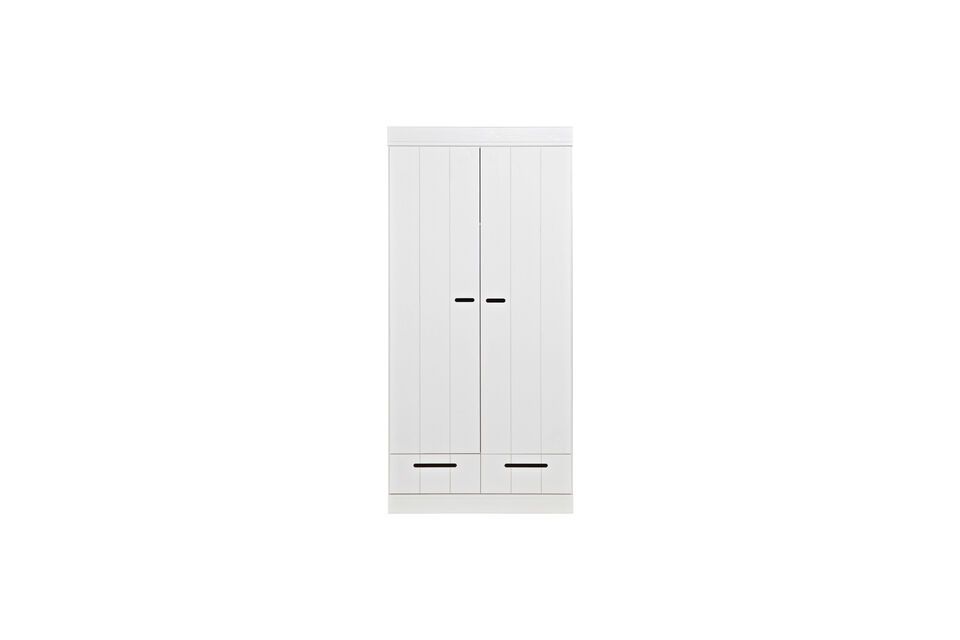 Weißer Holzschrank Connect Woood Vogue - 195cm en | Maison